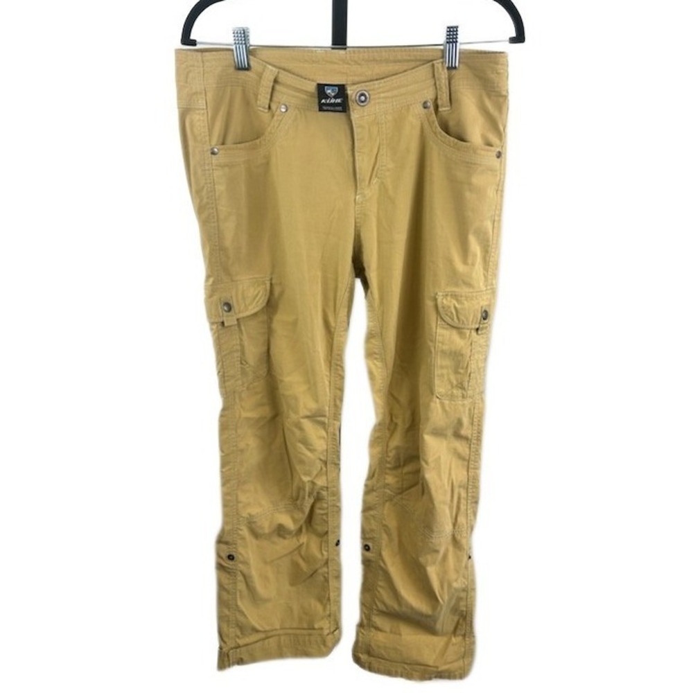Kühl Hiking‎ Pants Womens Regular Khaki Tan Outdoor Cargo Size 12